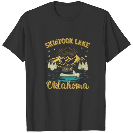 Summer Vacation Retro Mountain Oklahoma Skiatook L T-shirt