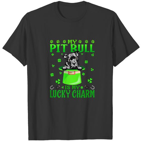 My Pit Bull Is My Lucky Charm St. Patrick's Day T-shirt