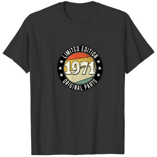 50Th Anniversary 1971 Edition Original Parts Vinta T-shirt