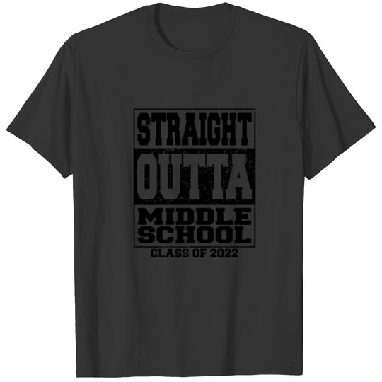 Straight Outta Middle School Graduate Boys Kids Cl T-shirt