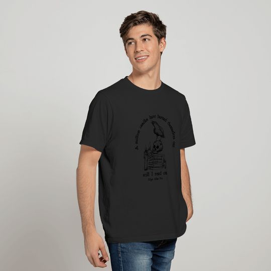 Edgar Allan Poe Skull Shirt Poet Shirt Bookish Shirt
