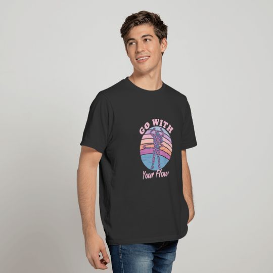 GO WITH YOUR FLOW HULA HOOP T-shirt