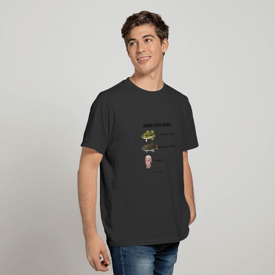 Know Your Bass Funny Small Mouth Large Mouth Fishi T-shirt