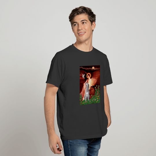 Irish Wolfhound 6 - Seated Angel T-shirt