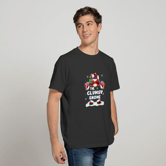 Clumsy Gnome Gnomies Red Plaid Matching Family Chr T-shirt