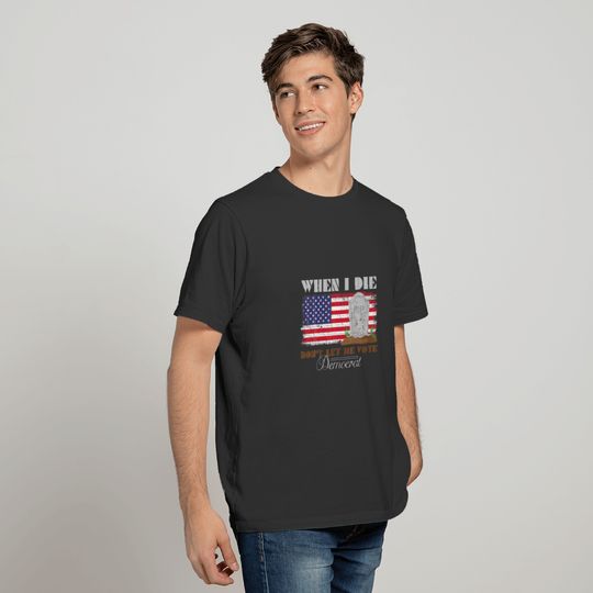 Funny Anti Biden Don't Let Me Vote Democrat Politi T-shirt