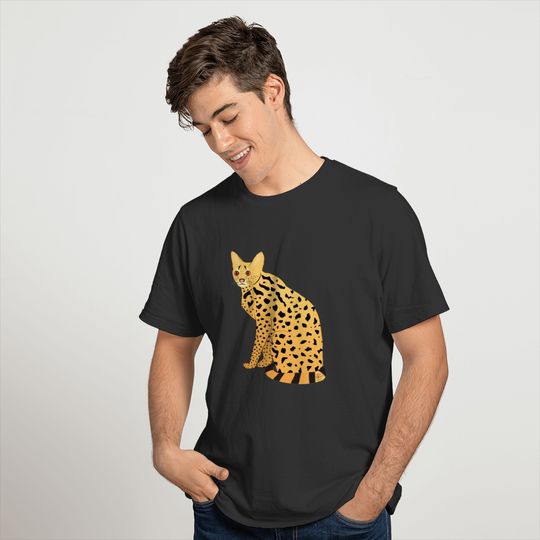Serval, Cat, Womens, Gift, T-shirt