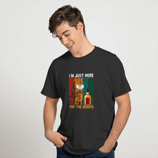 I'm Just Here For The Spirits Halloween Men T-shirt