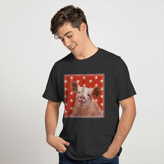 Patriotic Farm - Pig T-shirt