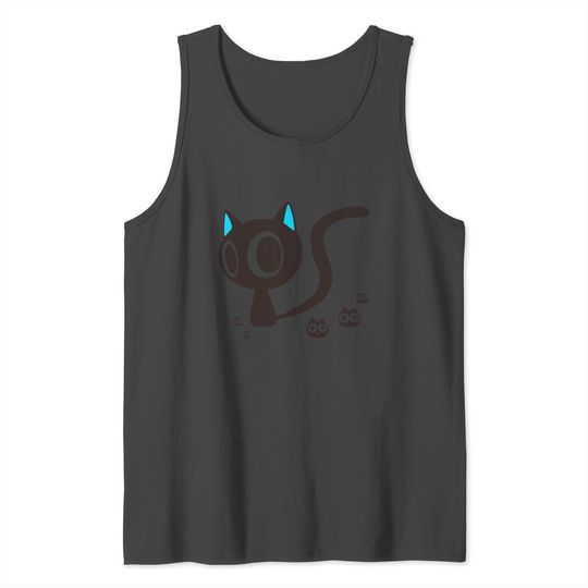 Oh Cat With Little Head Cat Tank Top