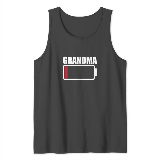 Grandma Low Battery Warning Tank Top