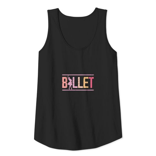 Pretty Ballet Dancing Girl Dance Recital Surprise Tank Top