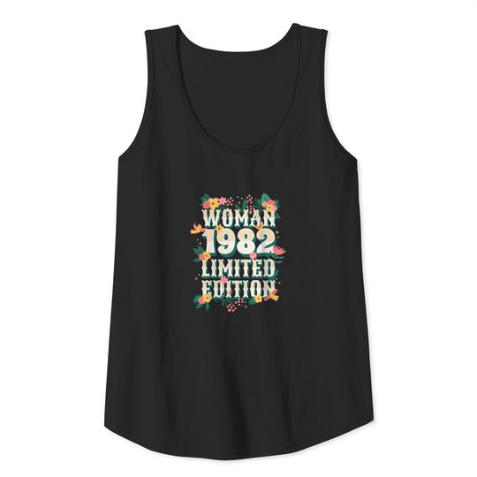 Woman 1982 Limited Edition Woman 40th Birthday Tank Top