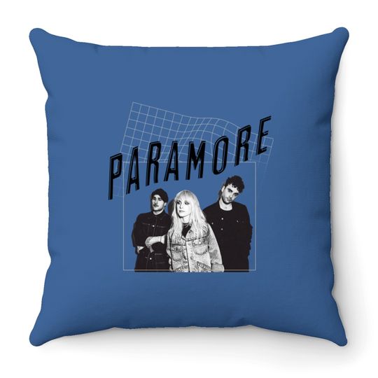 Paramore Throw Pillows, Rock Band 2023 Throw Pillows, Hayley Williams Throw Pillows