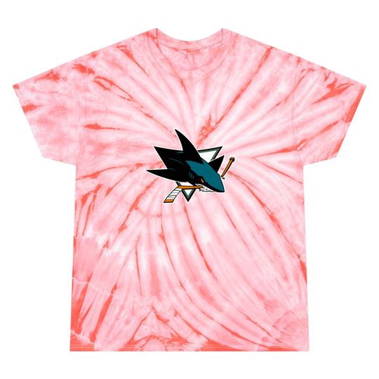 San Jose Team Sharks Logo Tie Dye T Shirts