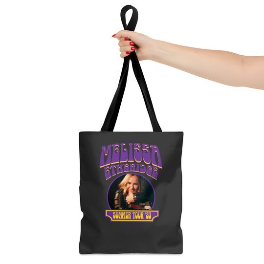 Melissa Etheridge Summer Tour 2023 Tote Bags (AOP), Melissa Etheridge Fan Tote Bags (AOP), Melissa Etheridge Concert 2023 Tote Bags (AOP)
