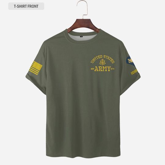 Customized United States Army Careers 3D T-Shirt