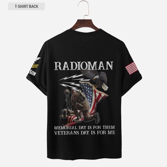 Memorial Day Veterans Day Navy Rating 3D T-Shirt
