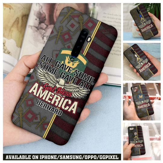 All Gave Some, Some Gave All, God Bless America Phone Case
