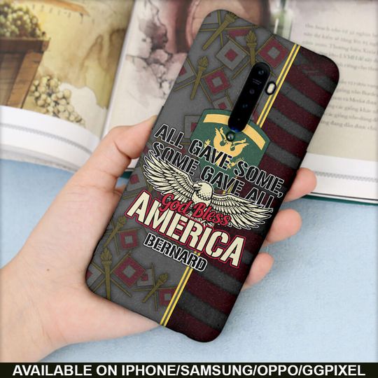 All Gave Some, Some Gave All, God Bless America Phone Case