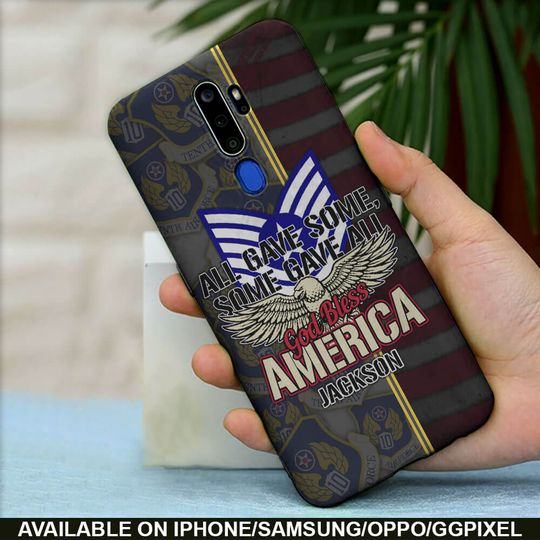 All Gave Some, Some Gave All, God Bless America Phone Case