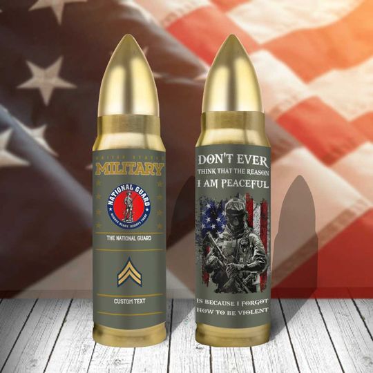 Customized Other Branches Bullet Tumbler – Don’t Ever Think That The Reason I Am Peaceful Is Because I Forgot How To Be Violent