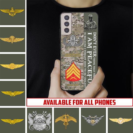 Customized US Marines Skill Badges Phone Case