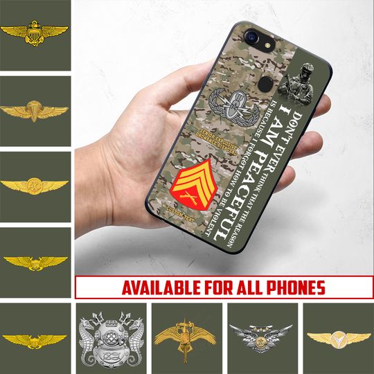 Customized US Marines Skill Badges Phone Case