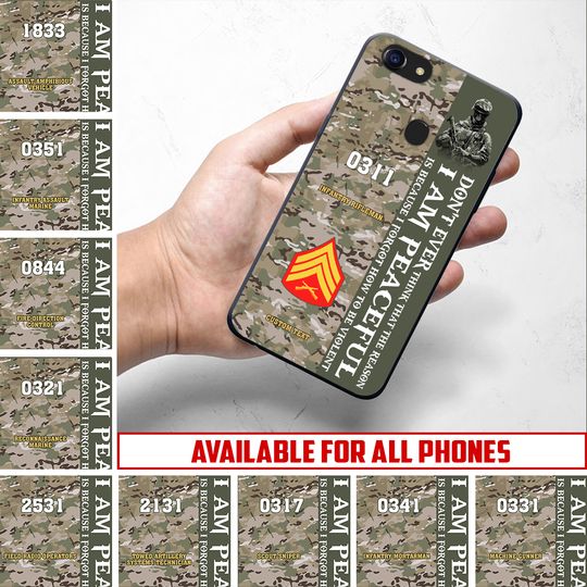 Customized US Marines MOS Phone Case