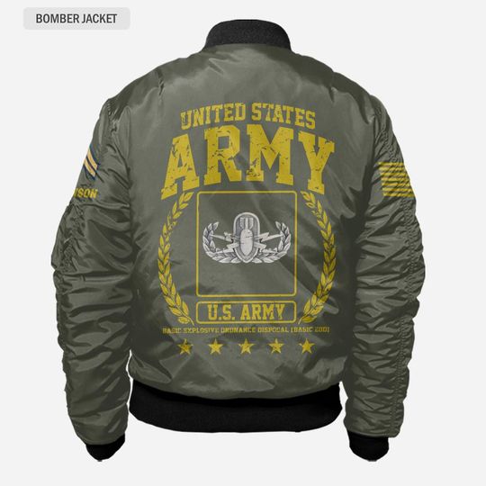 Customized U.S. Army Skills Bomber Jacket