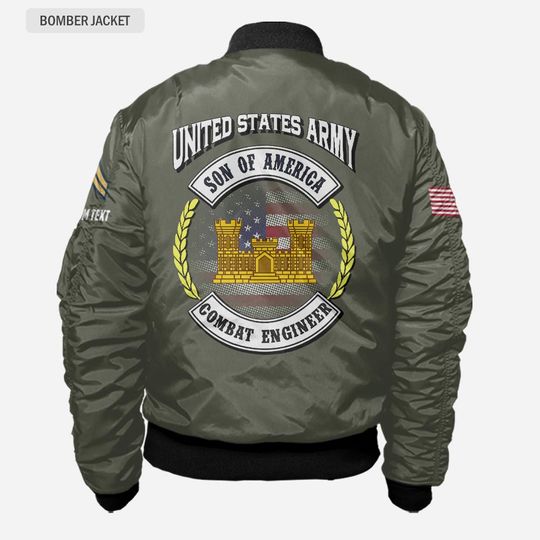 Customized Army Branches – Son Of America Bomber Jacket