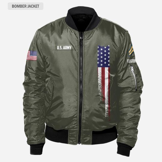 Customized Army Branches – Son Of America Bomber Jacket
