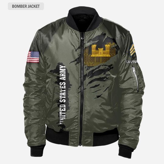 Customized Army Branches Bomber Jacket