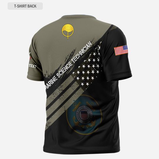 Customized Coast Guard Rating 3D T-Shirt