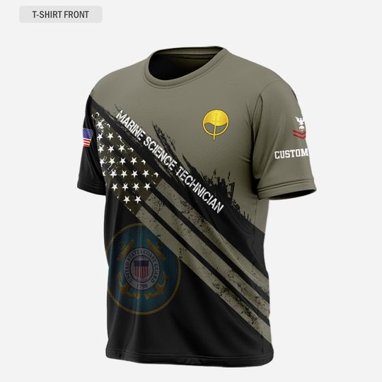 Customized Coast Guard Rating 3D T-Shirt