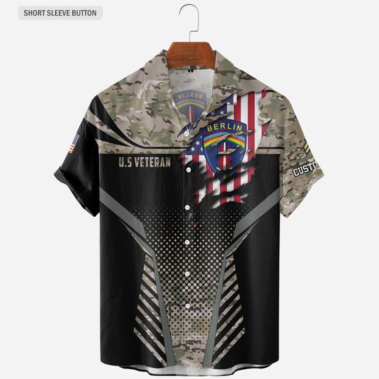 Customized Army divisions hawaiian shirt