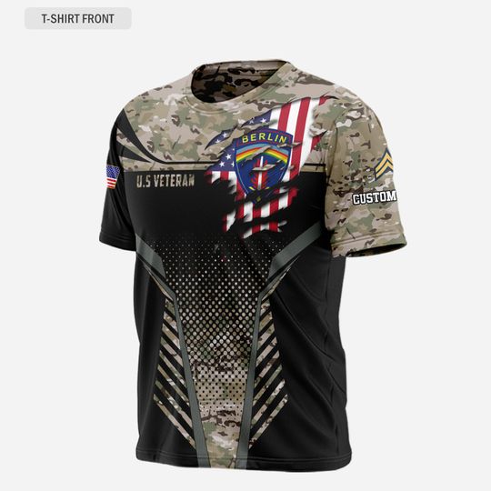 Customized Army divisions 3D shirt