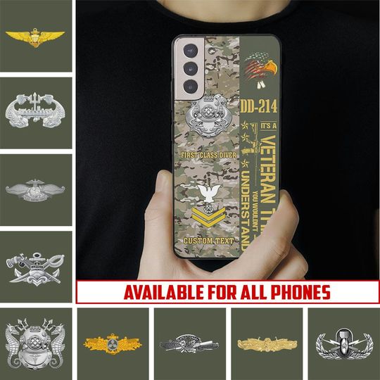 Customized US Navy Skill Badges Phone Case