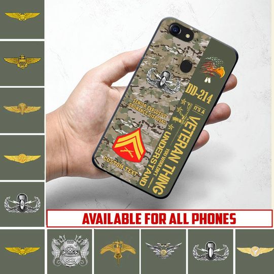 Customized US Marines Skill Badges Phone Case
