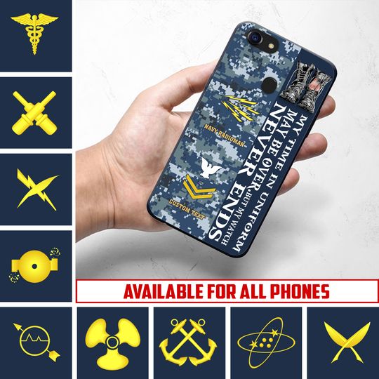 Customized US Navy Ratings Phone Case