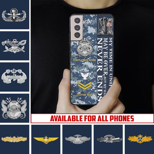 Customized US Navy Skill Badges Phone Case