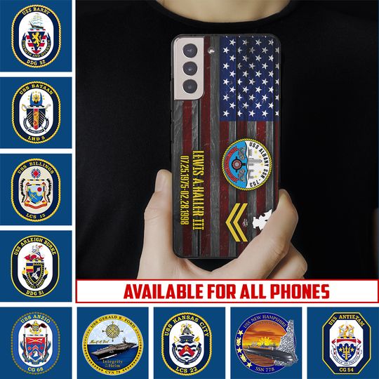 Customized Navy Ships Phone Case