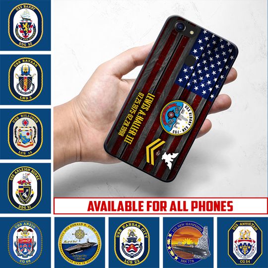 Customized Navy Ships Phone Case
