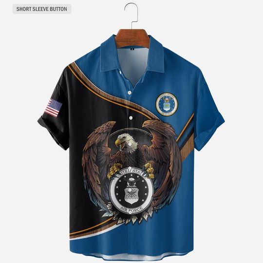 Customized U.S. Air Force Veteran Hawaiian shirt