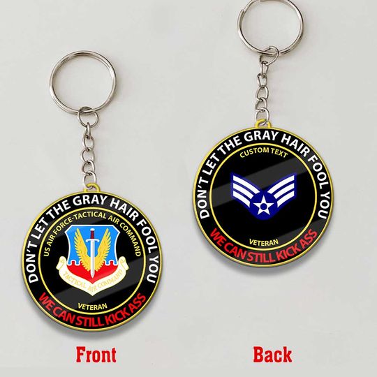 Customized USAF Command Don’t Let The keychain