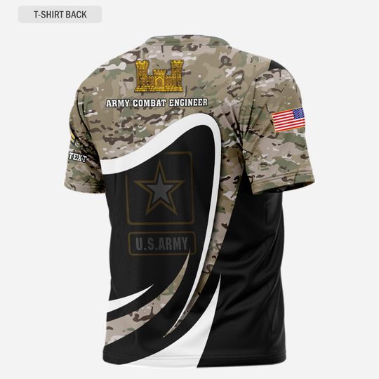 Customized Army Brannches US Flag 3D Shirt