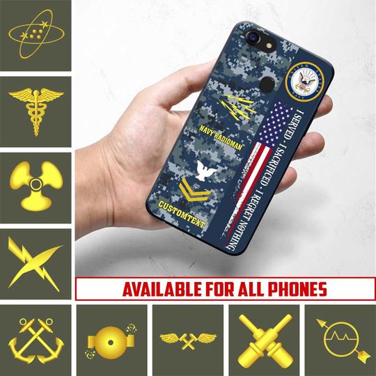 Customized Navy Ratings Phone Case