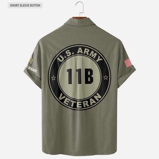 Customized U.S. Army MOS 3D shirts Hawaiian Shirt