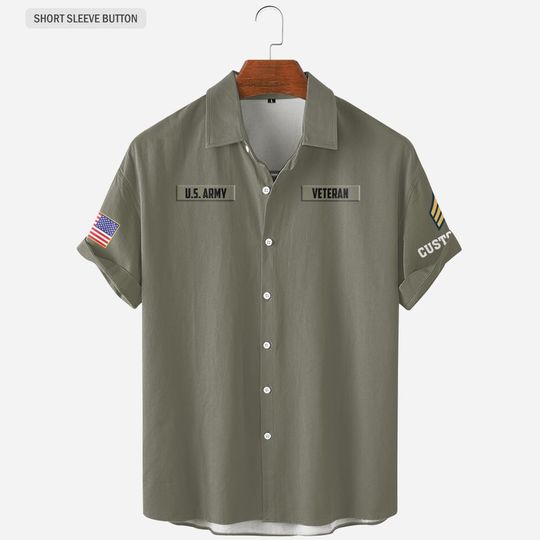 Customized U.S. Army MOS 3D shirts Hawaiian Shirt