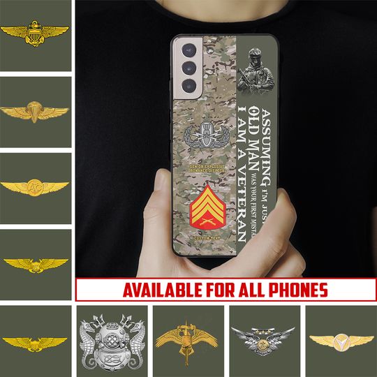 Customized US Marines Skill Badges Phone Case